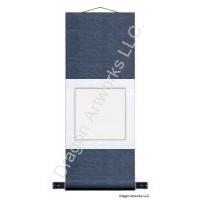 Medium Size Blue Blank Wall Scroll