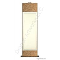 Copper and White Blank Paper 15x54 Inch Wall Scroll