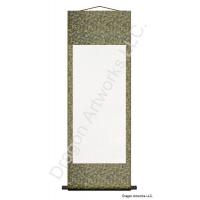 Blue-Gold Blank Paper Wall Scroll Painting