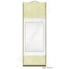 Blank Paper Scroll - Cream and White Color Silk