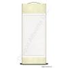 Cream and White Archival Mounting Blank Paper Wall Scroll