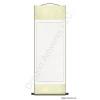 Large Chinese Blank Scroll - Cream and White Silk