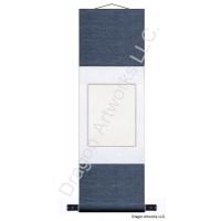 Traditional Blue and White Blank Wall Scroll