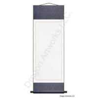 Large Chinese Blank Paper Scroll - Blue and White