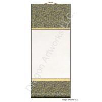 Premium Quality Blue-Gold, Gold Trimmed Blank Scroll
