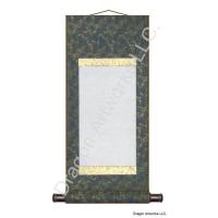 Blue With Gold Trim Blank Wall Scroll