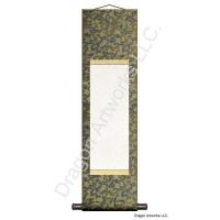 Gold Trimmed Blank Paper Chinese Wall Scroll Painting